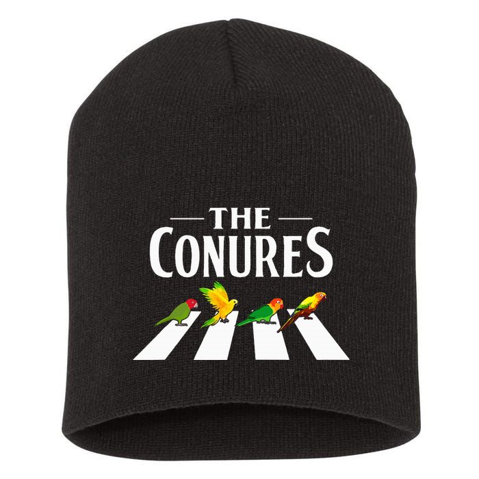 Sun Conure Parrot Pedestrian Design For A Conure Owner Short Acrylic Beanie
