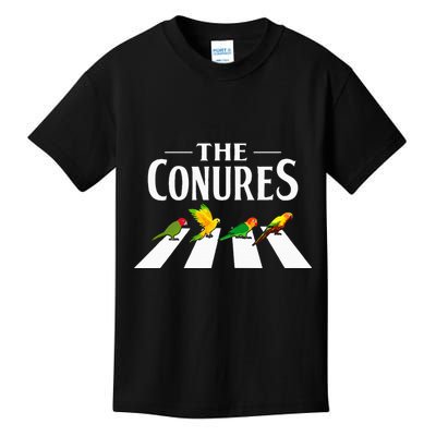 Sun Conure Parrot Pedestrian Design For A Conure Owner Kids T-Shirt