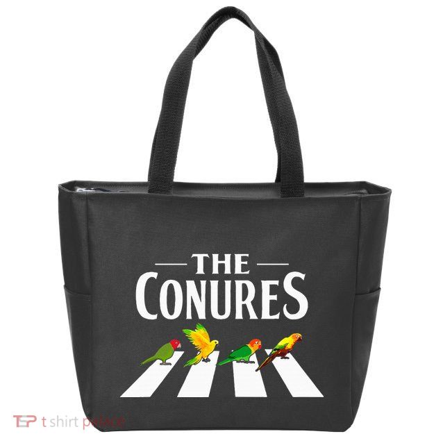 Sun Conure Parrot Pedestrian Design For A Conure Owner Zip Tote Bag