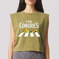 Sun Conure Parrot Pedestrian Design For A Conure Owner Garment-Dyed Women's Muscle Tee