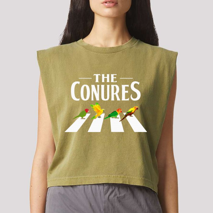 Sun Conure Parrot Pedestrian Design For A Conure Owner Garment-Dyed Women's Muscle Tee