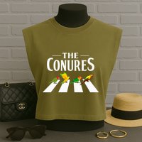 Sun Conure Parrot Pedestrian Design For A Conure Owner Garment-Dyed Women's Muscle Tee