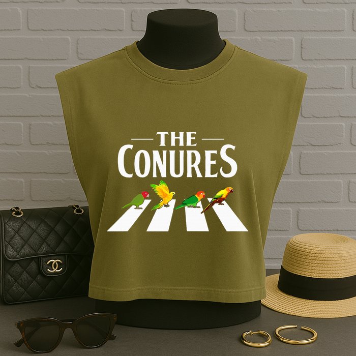 Sun Conure Parrot Pedestrian Design For A Conure Owner Garment-Dyed Women's Muscle Tee