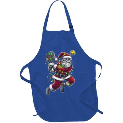 Santa Claus Playing Pickleball Lover Christmas Holiday Gift Apron