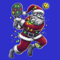 Santa Claus Playing Pickleball Lover Christmas Holiday Gift Sweatshirt