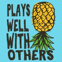 Swinger Couples Plays Well With Others Upside Down Pineapple Great Gift Long Sleeve Shirt