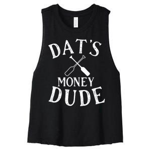 Stale Cracker Put That On A Cracka Dude That's Money Dude. Women's Racerback Cropped Tank