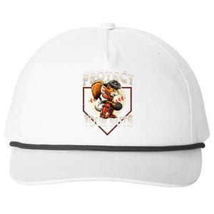 Squirrel Catcher Protect Your Nuts Baseball Snapback Five-Panel Rope Hat