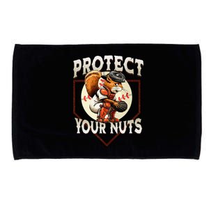 Squirrel Catcher Protect Your Nuts Baseball Microfiber Hand Towel