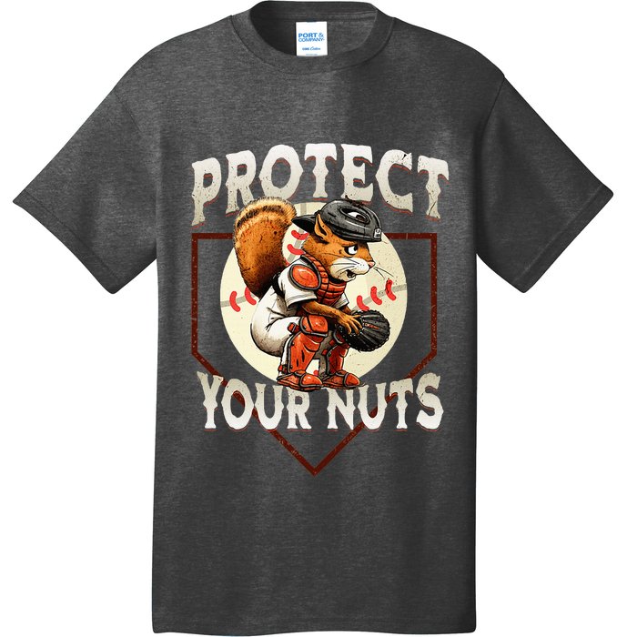 Squirrel Catcher Protect Your Nuts Baseball T-Shirt