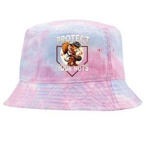 Squirrel Catcher Protect Your Nuts Baseball Tie-Dyed Bucket Hat