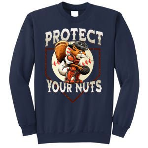 Squirrel Catcher Protect Your Nuts Baseball Sweatshirt