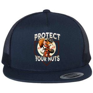 Squirrel Catcher Protect Your Nuts Baseball Flat Bill Trucker Hat