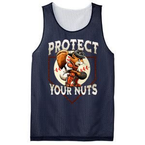 Squirrel Catcher Protect Your Nuts Baseball Mesh Reversible Basketball Jersey Tank