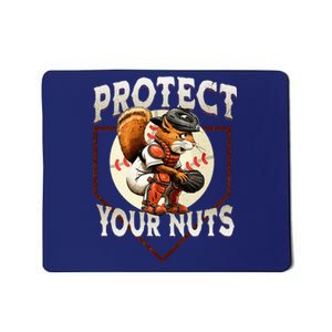 Squirrel Catcher Protect Your Nuts Baseball Mousepad