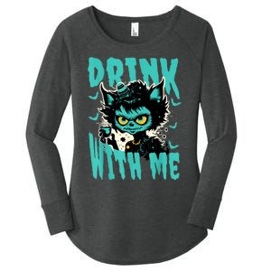 Spooky Cat Party Women's Perfect Tri Tunic Long Sleeve Shirt