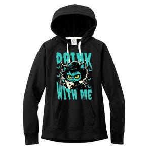 Spooky Cat Party Women's Fleece Hoodie