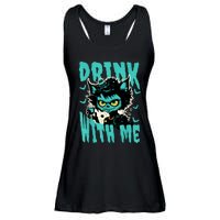 Spooky Cat Party Ladies Essential Flowy Tank