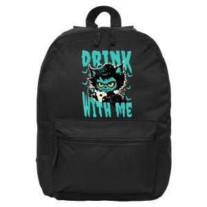 Spooky Cat Party 16 in Basic Backpack