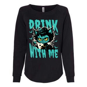 Spooky Cat Party Womens California Wash Sweatshirt