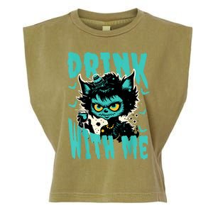 Spooky Cat Party Garment-Dyed Women's Muscle Tee