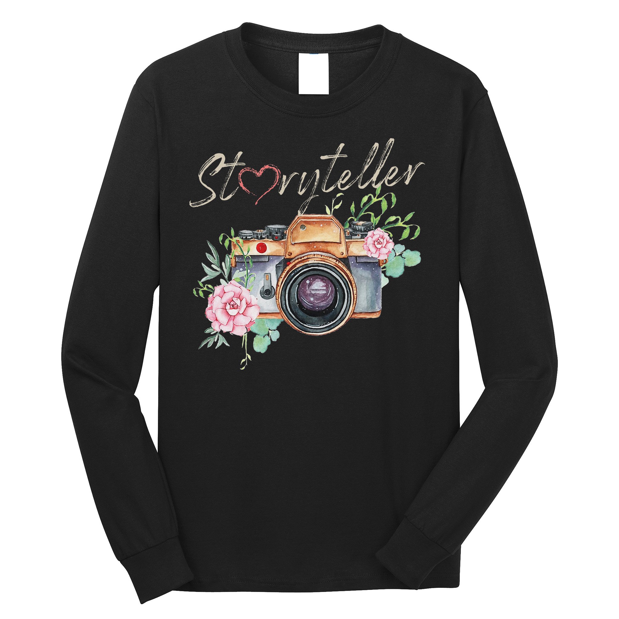 Storyteller Camera Photography Photographer Cameraman Ideas Long Sleeve Shirt