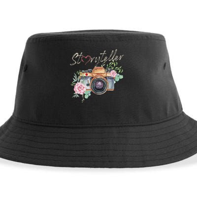 Storyteller Camera Photography Photographer Cameraman Ideas Sustainable Bucket Hat