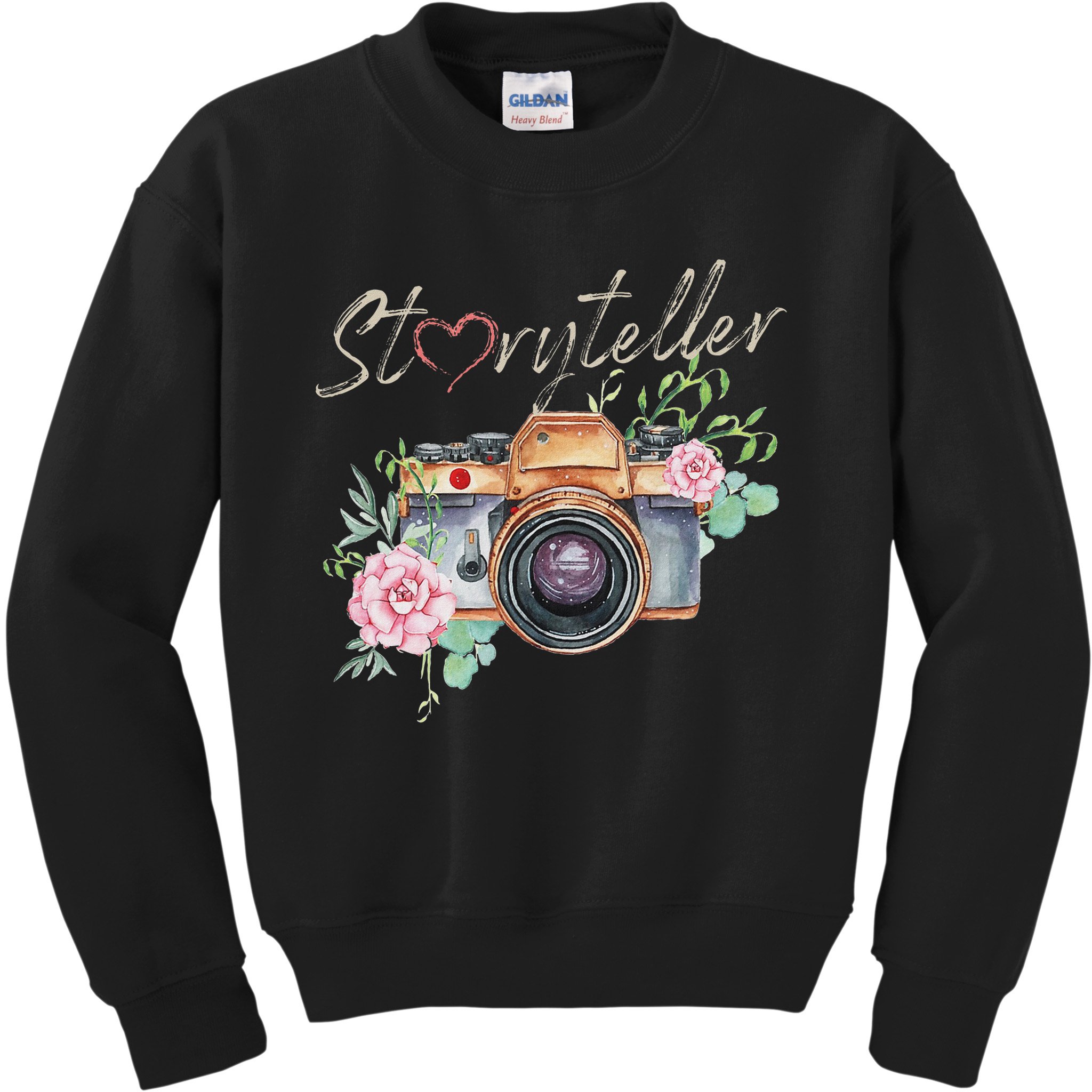 Storyteller Camera Photography Photographer Cameraman Ideas Kids Sweatshirt