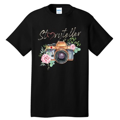 Storyteller Camera Photography Photographer Cameraman Ideas Tall T-Shirt