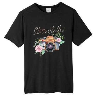 Storyteller Camera Photography Photographer Cameraman Ideas Tall Fusion ChromaSoft Performance T-Shirt