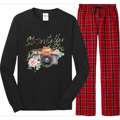 Storyteller Camera Photography Photographer Cameraman Ideas Long Sleeve Pajama Set