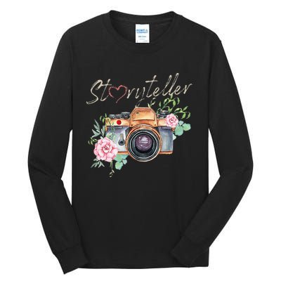 Storyteller Camera Photography Photographer Cameraman Ideas Tall Long Sleeve T-Shirt