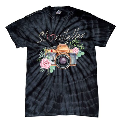 Storyteller Camera Photography Photographer Cameraman Ideas Tie-Dye T-Shirt