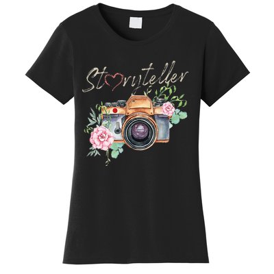 Storyteller Camera Photography Photographer Cameraman Ideas Women's T-Shirt