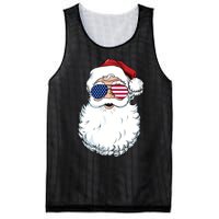 Santa Claus Patriotic Usa Sunglasses Christmas In July Santa Mesh Reversible Basketball Jersey Tank