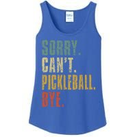 Sorry Can't Pickleball Bye Funny Retro Vintage Pickleball Great Gift Ladies Essential Tank