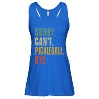 Sorry Can't Pickleball Bye Funny Retro Vintage Pickleball Great Gift Ladies Essential Flowy Tank