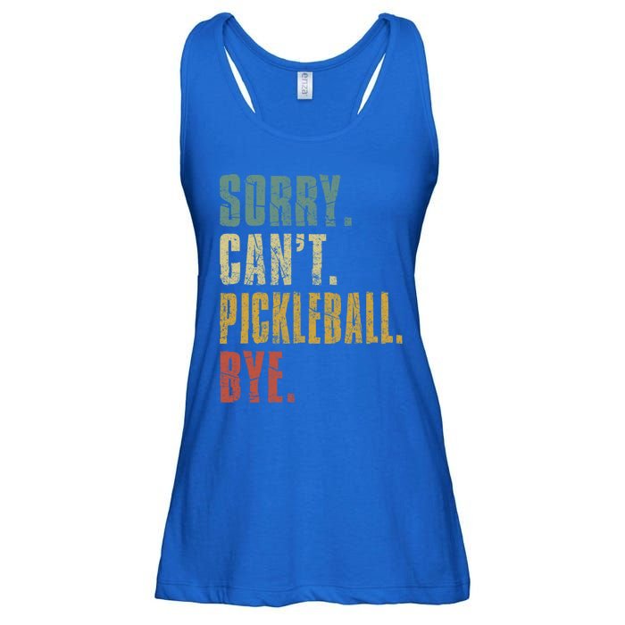 Sorry CanT Pickleball Bye Funny Retro Vintage Pickleball Gift Ladies Essential Flowy Tank