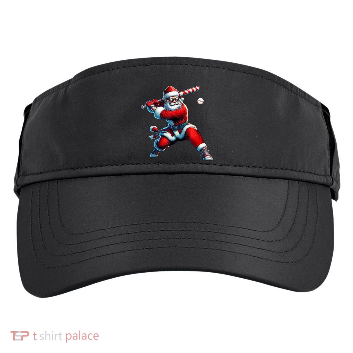 Santa Claus Playing Baseball Player Christmas Adult Drive Performance Visor