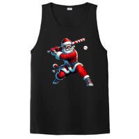 Santa Claus Playing Baseball Player Christmas PosiCharge Competitor Tank