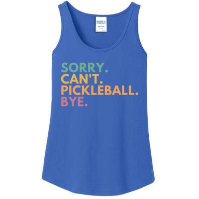 Sorry CanT Pickleball Bye Gift Ladies Essential Tank