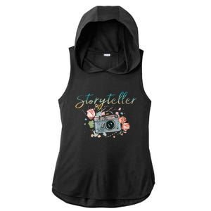 Storyteller Camera Photography Photographer Cameraman Gift Ladies PosiCharge Tri-Blend Wicking Draft Hoodie Tank