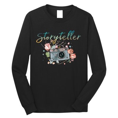 Storyteller Camera Photography Photographer Cameraman Gift Long Sleeve Shirt