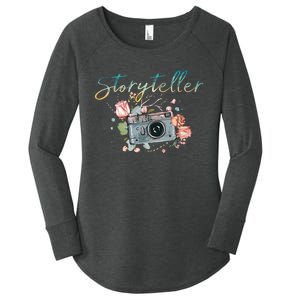 Storyteller Camera Photography Photographer Cameraman Gift Women's Perfect Tri Tunic Long Sleeve Shirt