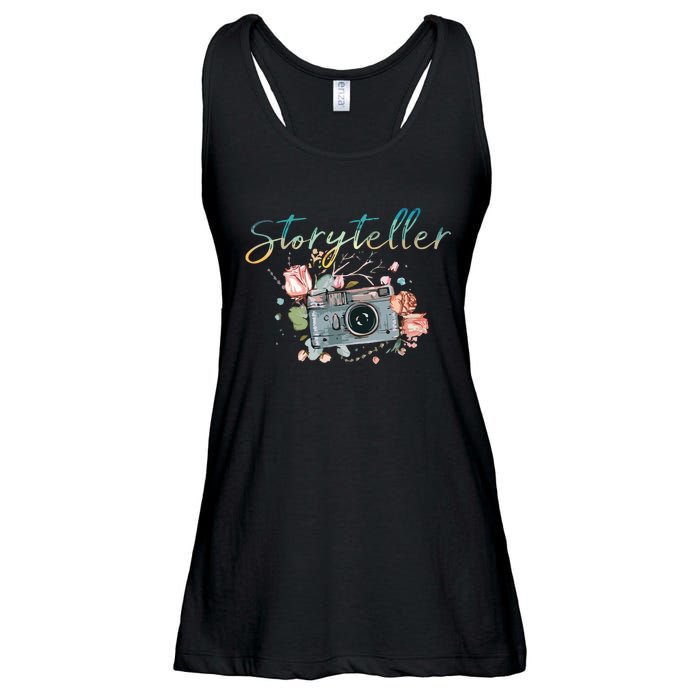 Storyteller Camera Photography Photographer Cameraman Gift Ladies Essential Flowy Tank