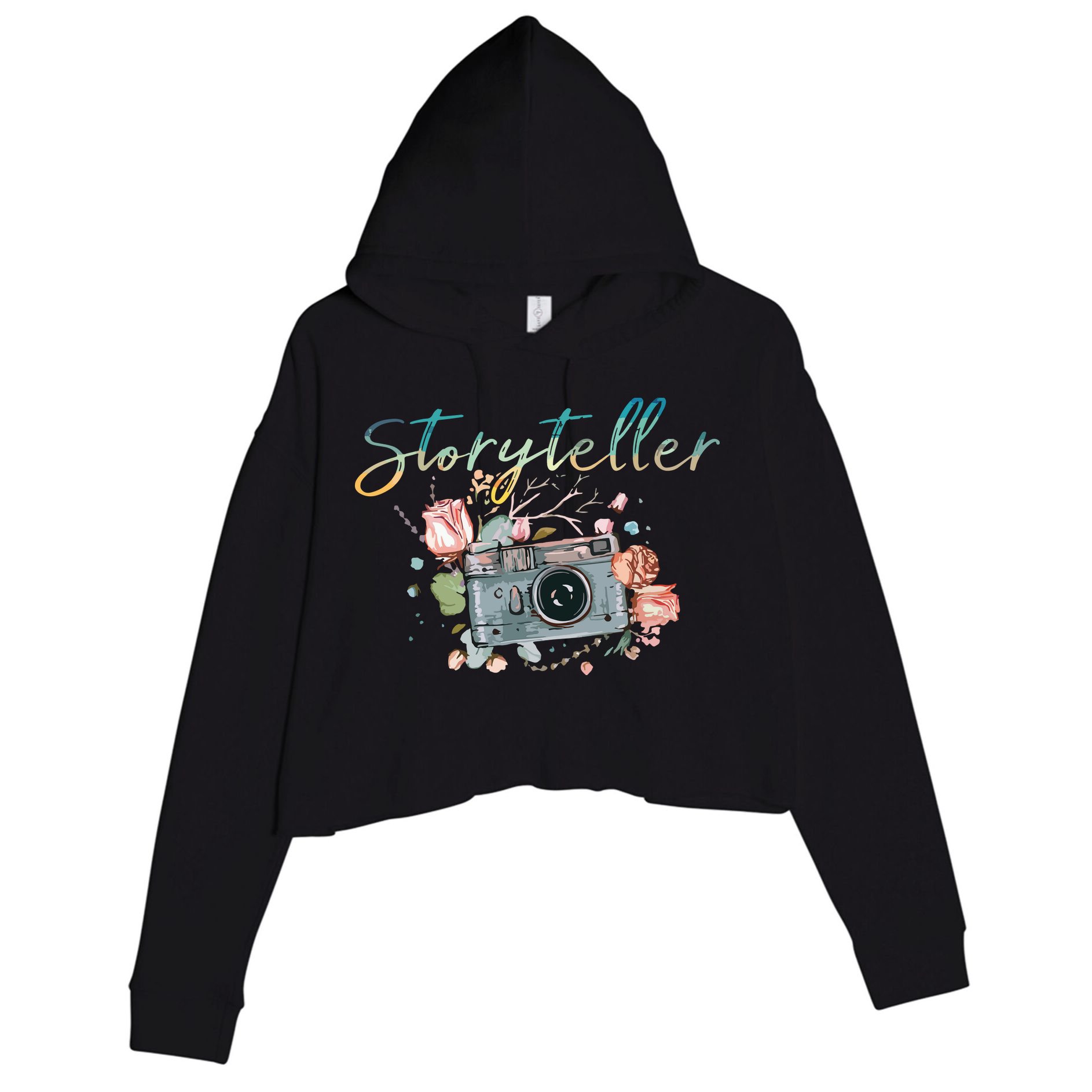 Storyteller Camera Photography Photographer Cameraman Gift Crop Fleece Hoodie