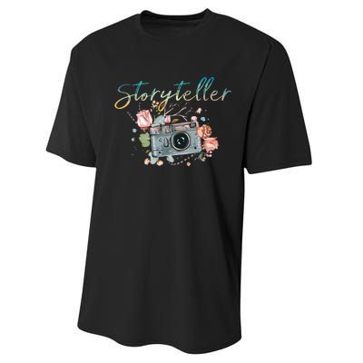 Storyteller Camera Photography Photographer Cameraman Gift Performance Sprint T-Shirt