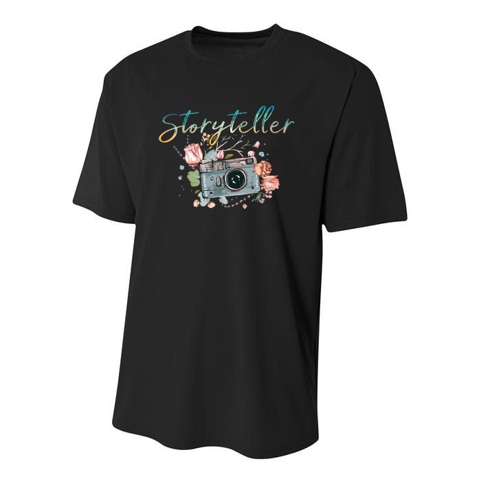 Storyteller Camera Photography Photographer Cameraman Gift Youth Performance Sprint T-Shirt