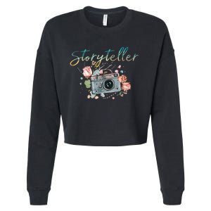 Storyteller Camera Photography Photographer Cameraman Gift Cropped Pullover Crew