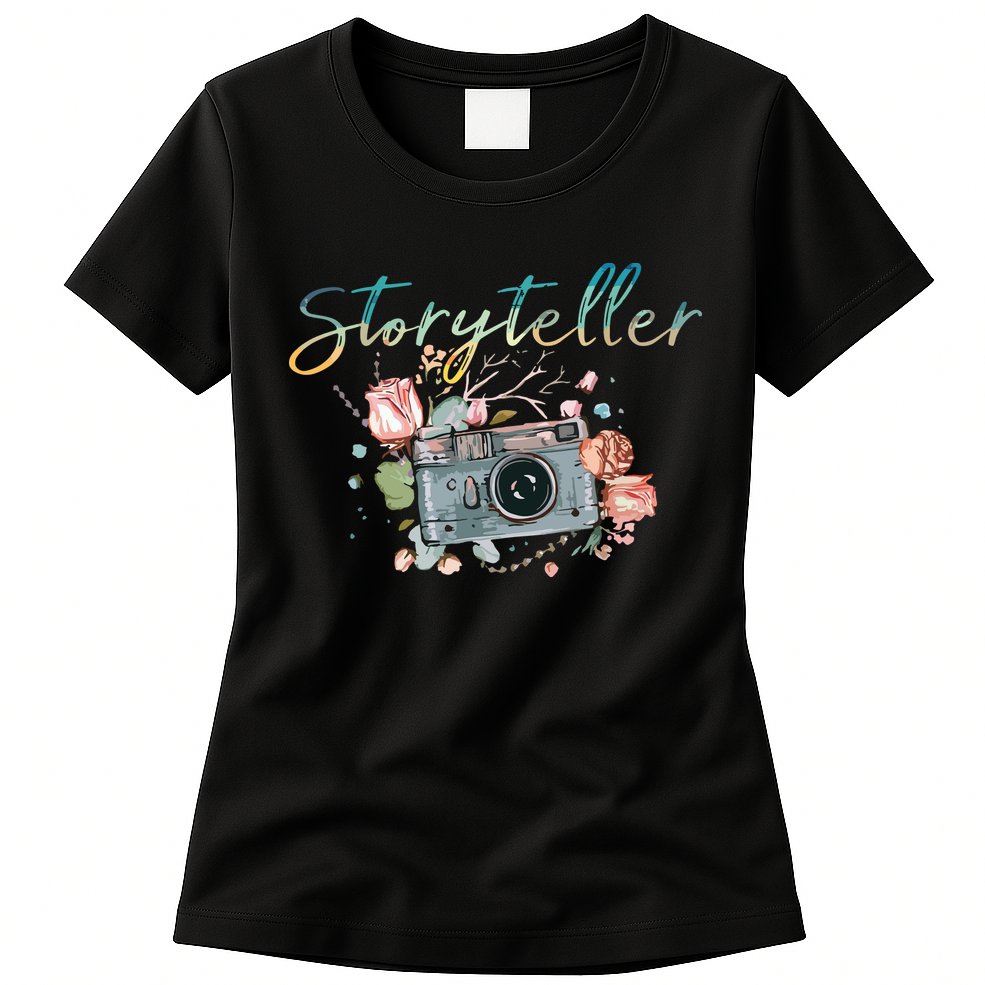 Storyteller Camera Photography Photographer Cameraman Gift Womens T-Shirt